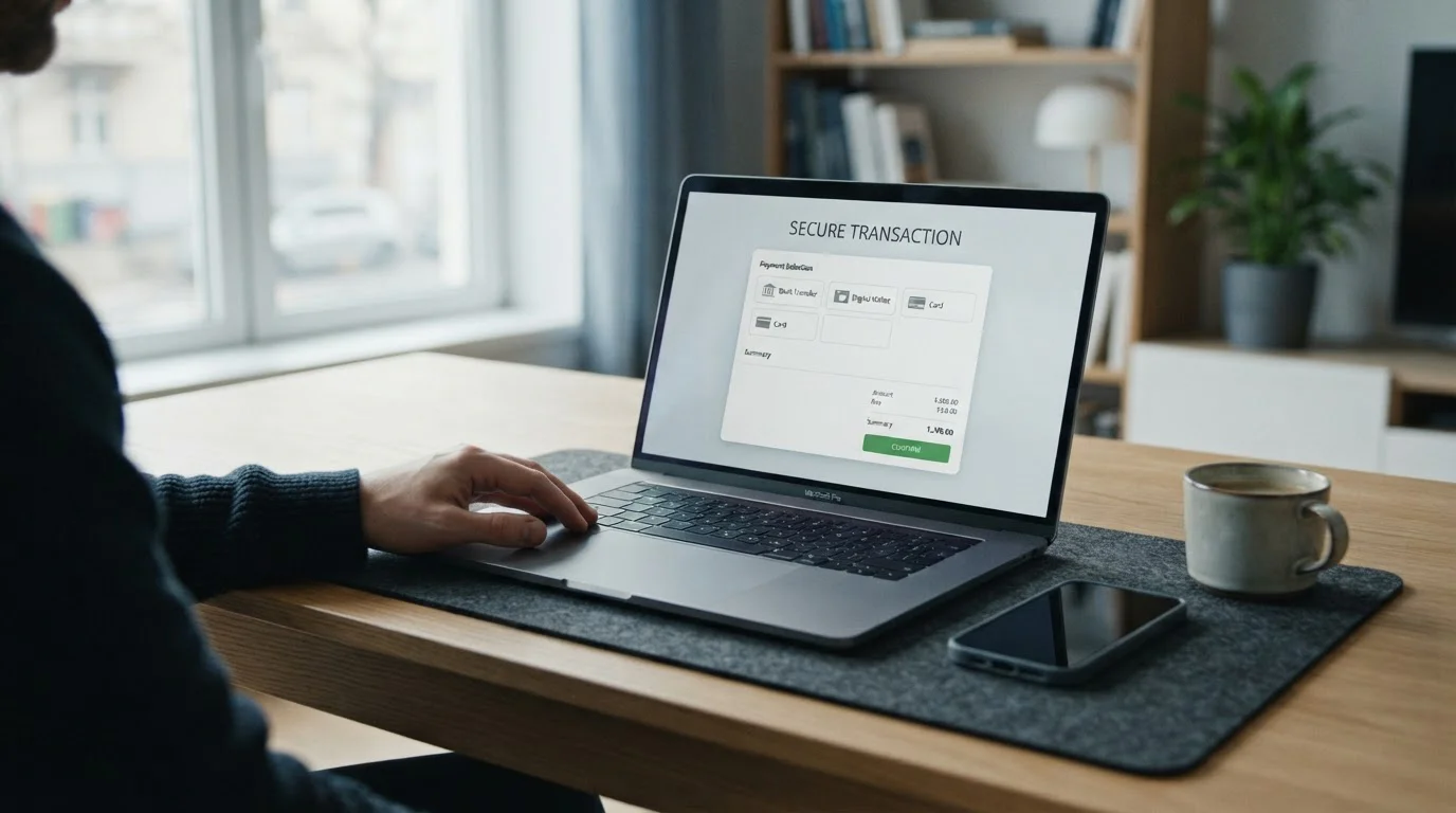 Laptop mit PayPal-Zahlungsoption bei lizenzierten deutschen Wettanbietern