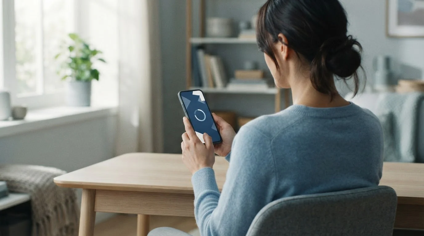 Trustly-Zahlungsvorgang auf einem Smartphone mit Bankverbindung