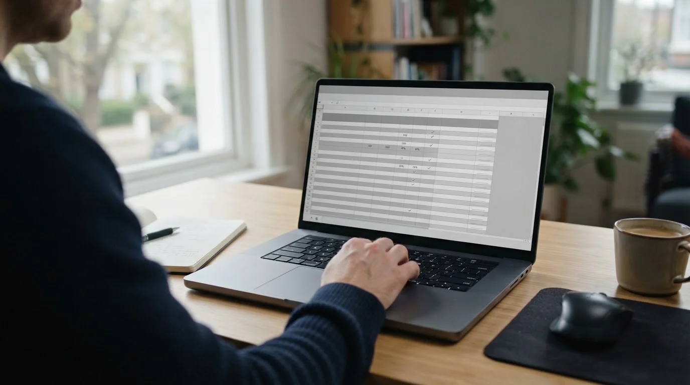 Vergleichstabelle verschiedener Wettanbieter auf Laptop-Bildschirm
